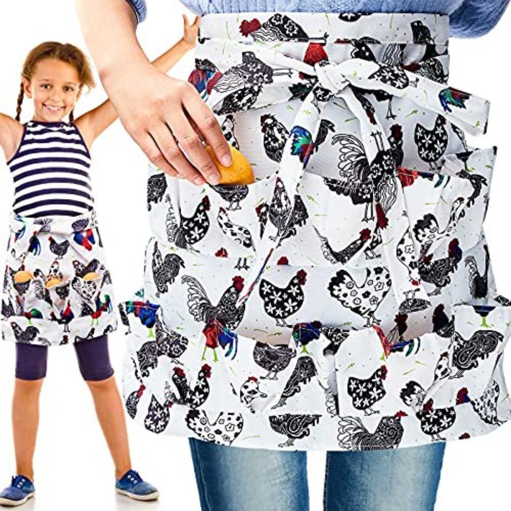 Apron for collecting chicken or duck eggs